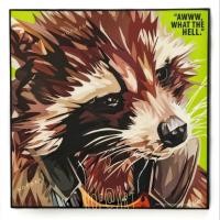 ราคา Rocket Raccoon ร็อคเก็ต แรคคูน Guardians Of The Galaxy รูปภาพ​ติด​ผนัง ​pop​ art การ์ตูน Marvel กรอบรูป แต่งบ้าน ของขวัญ (6238648762)