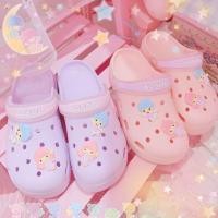 ราคา ❥รองเท้าแตะยางนิ่ม Little Twin Stars..˳ ༘**乀 (1439982661)