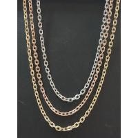 ราคา 9kสร้อยคอลายโซ่อิตาลีทองแท้อิตาลีสีขาวสีชมพู (24790290896)