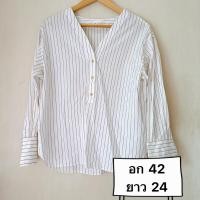 ราคา เสื้อเบลาส์ เสื้อเชิ้ตผู้หญิง แบรนด์ 7days มือสอง (A0050) (28708249433)