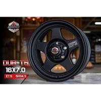 ราคา ล้อแม็ก ขอบ16 COSMIS DUB-T5 16X7.0 5H114.3 ET5 สีดำด้านราคาชุด4วง✅ แถมจุ๊บเหล็ก ล้อแท้มีรับประกันนาน6ปี/สี1ปี✅❤️ (28838801106)