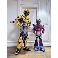 ราคา ชุดทหารเด็ก ชุดแฟนซี คอสเพลย์ฮาโลวีนพ่อแม่ลูกแคทวอล์ค Transformers Bumblebee Optimus Prime ชุดเกราะสามมิติที่สวมใส่ได้สำหรับผู้ใหญ่ (40463833059)