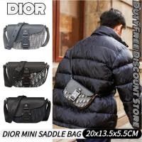 ราคา DIOR Mini Saddle Men's Messenger Bag ดิออร์กระเป๋าสะพายไหล่ (26976833902)