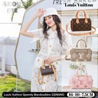ราคา หลุยส์วิตตอง Louis Vuitton Speedy Bandoulière 20/NANO กระเป๋าทรงหมอน ผู้หญิง M46518 (26576591260)