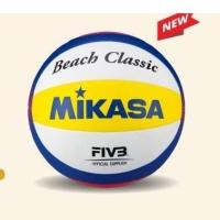 ราคา ****แถมเข็มและตาข่ายใส่บอล**** MIKASA วอลเลย์บอลชายหาด หนังเย็บ หนัง TPU รุ่น BV552C ของแท้ 100% (25019359851)