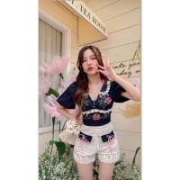 ราคา จั้มงานป้ายBellitaขาสั้นแต่งลูกไม้ (22343019206)