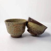 ราคา ถ้วยน้ำชา จอกชาญี่ปุ่น ปั้นดินเผา สีน้ำตาลลายเส้นน้ำตาลไหม้ งานปั้นรายละเอียดสวย ยุคเก่าคลาสสิคมากค่ะ (27205282023)