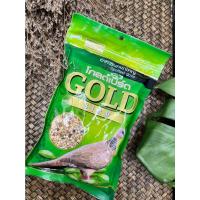 ราคา โกลด์เบิร์ดเขียว ธัญพืชสำหรับนกเขาใหญ่ อาหารนกเขาใหญ่ ขนาด 400กรัม (19966945126)
