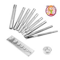 ราคา หมุดย้ำเจาะรู หมุดย้ำ หมุดตอก ชุดหมุดย้ำเจาะรูเครื่องหนังDIY 11 ชิ้น (27410229252)