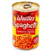 ราคา สปาเก็ตตี้ในซอสมะเขือเทศ พร้อมทาน 420กรัม WATTIE'S SPAGHETTI IN TOMATO SAUCE 420g (17592089523)