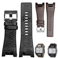 ราคา C Genuine Leather Watch Strap For Diesel Dz1216 Dz1273 Dz4246 Dz4247 Dz4287 Bracelet Mens Watchband (43823117331)