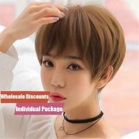 ราคา WigBeautyWig วิกผมสั้นตรงสำหรับผู้หญิง สีดำ สีน้ำตาล สีน้ำตาลอ่อน ผมเต็มหมวก (9481149722)