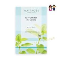 ราคา ชาเปปเปอร์มินต์ ชาซอง อังกฤษ Peppermint Infusion Tea Bags, WAITROSE England (20027013337)