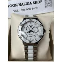 ราคา Tag Heuer Formula 1 White Ceramic Diamond Chronograph (28900454541)