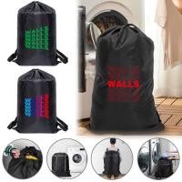 ราคา กระสอบซักผ้าพร้อมสายรัดเสื้อผ้าสกปรกกระเป๋าพับได้หนักซักรีดกระเป๋าเป้สะพายหลัง เชือกรูด กระเป๋าผนัง ชุด (26393190102)