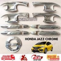 ราคา ฝาครอบมือจับฝาถังด้านนอกครบชุดสําหรับ Honda Jazz 2014 Black Chrome (41816445349)