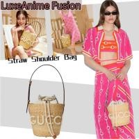 ราคา กุชชี่ Gucci SMALL STRAW SHOULDER BAG WITH GUCCI PATCHกระเป๋าสะพาย/กระเป๋าถือผู้หญิง (43055381229)