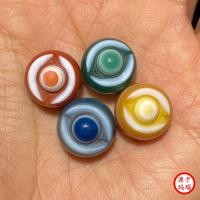 ราคา ธรรมชาติสีแดงสีเหลืองสีเขียวแกะสลักพระพุทธรูป Eye Sky Eye Agate ลูกปัดเดียวหลวมสร้อยข้อมือลูกปัดสร้อยข้อมือถัก diy อุปกรณ์เสริม vk (42824312968)