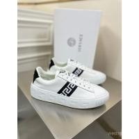 ราคา 25ssSpring และฤดูร้อนใหม่ Versace รองเท้าสีขาว Low-Top Lace-up Casual รองเท้าผ้าใบผู้ชาย (26292001640)