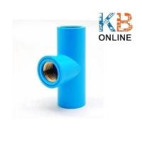 ราคา สามทางเกลียวในทองเหลือง-หนา ฟ้า 1/2นิ้ว , 3/4นิ้ว (9883363546)