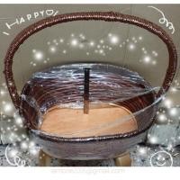 ราคา ตะกร้า/กระเช้า ใบใหญ่ (มือสอง) สวย ใส่ผลไม้หนักๆ ได้ (4139879222)