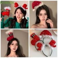 ราคา Doreen Merry Christmas Headbands, Sequin Red Christmas Hat Hair Hoop, Cute Festival Xmas New Year Children (27068263149)