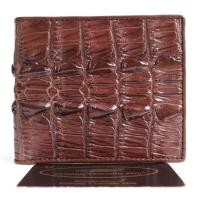 ราคา กระเป๋าสตางค์ผู้ชายใบสั้น หนังจระเข้แท้ 100% รุ่น 2 พับ หนังหาง ใส่บัตร ใส่การ์ด ลาย02 สีน้ำตาล หนังเงางาม สินค้าใหม่ (40260922911)