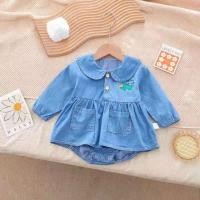 ราคา SKL2BO บอดี้สูทสียีนส์เด็กผู้หญิง เสื้อผ้าเด็ก3เดือน-1ปี เนื้อผ้านุ่มใส่สบาย เสื้อผ้าเด็กสไตล์น่ารัก (23864558578)