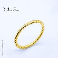 ราคา YHLG แหวนทองเกลียว น้ำหนักครึ่งสลึง ทองแท้เยาวราช มี2แบบ (27669756350)