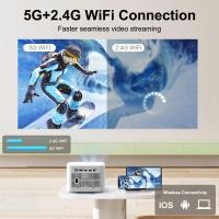 ราคา TD91 ThundeaL Mini for Full HD 1080P 4K Video 5G WIFI Android Portable Projector TD91W Home Theater (26314574186)