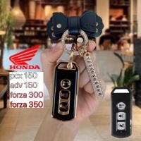 ราคา เคสรีโมทกุญแจรถยนต์ tpu สําหรับ honda Elsa 350 X ADV H 300 150 125 Forza 300 125 PCX150 2018 (18459935153)