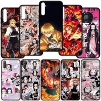 ราคา ปลอกอ่อน Xiaomi Redmi Note 10 Pro Max 10S 10Pro Note10 Note10S ฝาครอบซิลิโคนสีดํา Lluxury E2-GB17 Demon Slayer Kimetsu ไม่มี Yaiba เคสโทรศัพท์ (26689740104)