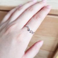 ราคา Minimalist925 แหวนใบมะกอกเงินแท้ (6042833507)