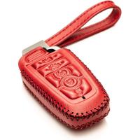 ราคา Vitodeco หนังแท้ Smart Key Fob Case Cover Protector เข้ากันได้กับ Lincoln Aviator, Corsair, Nautilus, Navigator (รุ่นปี 2020-2026) - 5 ปุ่ม, สีแดง (40023579267)