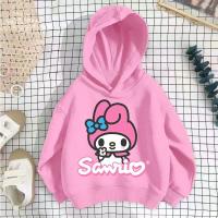 ราคา ฤดูใบไม้ผลิฤดูใบไม้ร่วงเด็ก Kuromi Kawaii สาวหลากสี Hoodie น่ารัก Sanrio ตัวอักษร Ithoodie Pullover เสื้อผ้า Tops (40764114809)