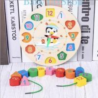 ราคา ของเล่นเสริมพัฒนาการเด็ก ชุดนาฬิกาไม้ (6852204919)