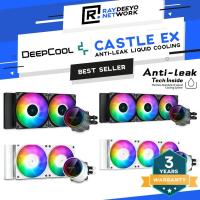 ราคา DeepCool CASTLE 240EX/360EX A-RGB AIO คูลเลอร์ซีพียูเหลว [เทคโนโลยีป้องกันการรั่วไหล/การออกแบบปั๊มกระจกอนันต์] (22868984512)