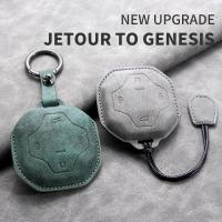 ราคา 4 Buttons Leather Car Remote Key Case Cover for Chery Jetour T2 Traveler 2023 2024 Auto Smart Key Shell Fob Protector Ke (26211881543)