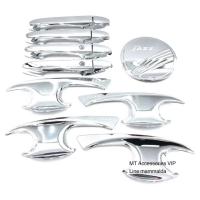ราคา JAZZ ปี2014-2025 ชุดเบ้ากันรอย ชุดครอบมือจับ ครอบฝาถังน้ำมัน สีโครเมี่ยม (42211136274)
