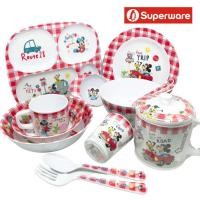 ราคา มิกกี้ โร้ดทริป จานข้าว แก้วน้ำ เมลามีน ลายการ์ตูน Disney Mickey ศรีไทยซุปเปอร์แวร์ Superware [ ขายเป็นชิ้น/เลือกรหัส ] (1959652029)