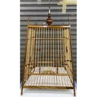 ราคา กรงนกหัวจุกไม้สัก 17ซี่ พร้อมหัวตะขอสแตนเลสและถาดรอง (15383808227)