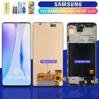 ราคา Super AMOLED Samsung Galaxy A51 A515 จอแสดงผล LCD Touch Screen Digitizer กรอบ Samsung A515 A515F A515U เปลี่ยนจอแสดงผล (42414444544)
