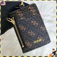 ราคา ♞,♘,♙Guess กระเป๋าสตางค์ มีซิปด้านข้าง พร้อมกล่องใส่บัตรประจําตัวประชาชน (24683476861)