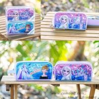 ราคา กระเป๋าดินสอเอลซ่า&อันนา หนังแก้วกากเพรช ทรงซิปโค้งใหญ่ (4152398793)