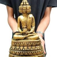 ราคา “SHPK”พระเศรษฐีนวโกฏิ รุ่นมหามงคลเรียกทรัพย์ เนื้อเรซิ่น สีทองโบราณ ขนาดหน้าตัก 5 นิ้ว สูง 10 นิ้ว รุ่นนี้บูชาแล้วรวย (17094627134)