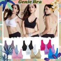 ราคา ลานายา ⭐⭐⭐⭐⭐ Genie BRA SPORT BRA SEAMLESS WIRELESS BRA SPORT BRA นําเข้า SPORTBRA BRALETTE BH (7397622428)