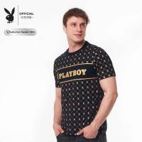 ราคา PLAYBOY เสื้อยืดคอกลม รุ่น P1MT259TB123BK (44322364638)