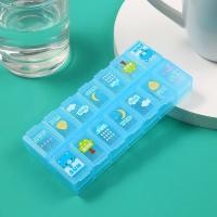 ราคา ตลับยา14ช่อง ตลับยาพกพา กล่องใส่ยา ที่ใส่ยา กล่องใส่ยาแบบพกพา ตลับแบ่งยา (UK42541) (HDSFG28416)46jklj (5293610571)