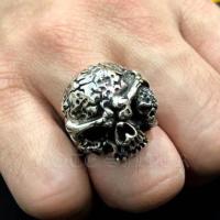 ราคา แหวนเงินแท้ กะโหลก Sterling Silver 925 NSRG462 (12265864304)