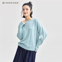 ราคา Giordano WOMEN ทอเทป Picot ตัดแต่งเสื้อสเวตเตอร์ถักเสื้อกันหนาวคอกลมมีฮู้ด 18354505 (28130011500)